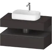 Duravit Waschtischunterschrank Qatego 100x55x60cm, gra m/Gr m, Pl, 1 Kast