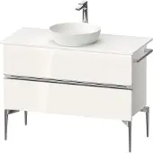Duravit Konsolen-Waschtischunterbau bodenstehend Sivida 104,5x54,8x47,5cm, w g, 2 Schub., G chr