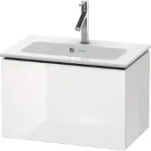 Duravit L-Cube Waschtischunterbau wandhängend, Compact, 1 Auszug, 620x400x391mm, LC615601818, Farbe: Weiß Matt Dekor