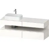 Duravit Waschtischunterschrank Qatego 160x55x60cm, w g, Konsolenpl., Beck. li