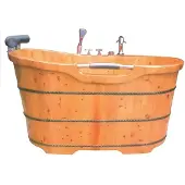 Xl Moebel Gmbh Fitovanna Wellnesswanne Entspannungsbad Badezuber Holzbadewanne 135x70 cm
