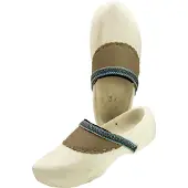 Saliha Holzschuhe mit Lederbesatz Gr. 31