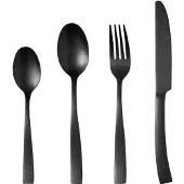 Arthur Martin Besteckset – – AM5136 – 24-teilig – Edelstahl – Schwarze Ausführung