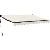 Syfax Elektrische Markise mit Kurbel Creme 3x2,5 m