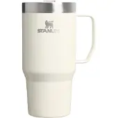 Stanley The Everyday Suburban Mug 24oz, Cream Gloss 10-13854-061 Thermobecher mit Deckel, 710 ml