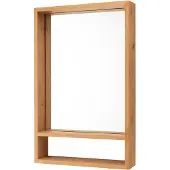 Freiraum Badspiegel >Coco< in Asteiche Nachbildung / Spiegel, Holzwerkstoff - 52x85x11 (BxHxT)