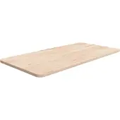 Syfax Waschtischplatte 80x40x1,5 cm Massivholz Unbehandelt