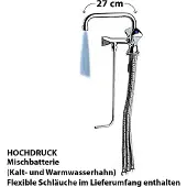 Ich-zapfe Wasserhahn, Küchenarmatur, Wasserarmatur - Mischbatterie für 1 Becken Hochdruck