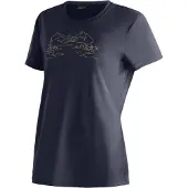 Maier Sports "Wilma Print" Damen Kurzarmshirt, leichtes Sommer Funktionsshirt, Rundhals, Reg Fit