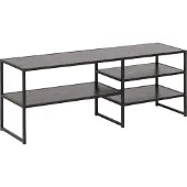 Actona 1100000002199 GROUP, schwarz (esche schwarz, matt schwarz), B:120cm H:46cm T:33cm, Melamin, Metall, Schränke, 1100000002199, Metallgestell im Industrie-Look, 3 Einlegeböden, Breite 120 cm