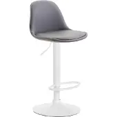 BellaFurn Justerbar Barstol Kunstleder – hohe Polsterung – ergonomischer Komfort und Chrom-Look