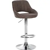 BellaFurn Verstellbarer Barhocker aus Stoff – Luxushocker – pflegeleichter Stoff, 360° drehbar