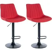 BellaFurn 2-teiliges Set moderner Barhocker – Küchenhocker – r Komfort und höhenverstellbar