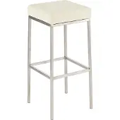 BellaFurn Barhocker mit Kunstlederpolsterung – Polyurethan – Komfortables und pflegeleichtes Design
