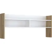 Freiraum Schreibtischaufsatz >Modultrick< in Artisan Eiche/ Weiß - 139,6x60x25,8 (BxHxT)