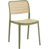 Kondela Stapelstuhl Kardos Typ 1 - grün / beige