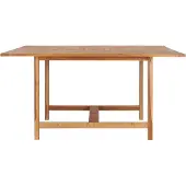 Syfax Gartentisch 150x150x76 cm Massivholz Teak