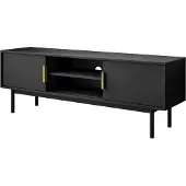 Lookway Zweitüriger TV-Schrank MIRACLE, Schwarz