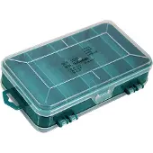 Gistuch Hardware-Organizer-Box, doppelseitiger transparenter Kunststoff-Kleinteile-Aufbewahrungskoffer für elektronische Komponenten, grün