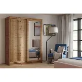 FURMEB24 2-türiger Schiebeschrank DALLAS 160 x 205 x 60 cm - Artisan