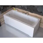 Roe furniture Badewanne Rechteck Wanne Acrylwanne 150x70 Optima mit Gehäuse