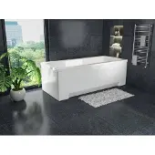 Roe furniture Badewanne Rechteck Wanne Acrylwanne 140x70 Optima ohne Gehäuse