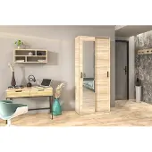 FURMEB24 Schiebeschrank Arimo 90 x 210 x 60 cm - Sonoma