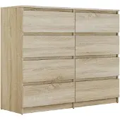 Lookway Moderne Kommode HANA M8 mit Schubladen, Sonoma Eiche