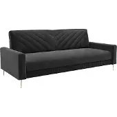 EURO-MEBLE GLAMI Schlafsofa Glamour Style Schlaffunktion (Grau - Kronos 34)