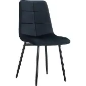 Kondela Esszimmerstuhl Damia Typ 1 - schwarz (Samt)