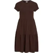 Vila Vihollie Kurzärmeliges Maxikleid
