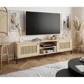 Lookway TV-Schrank VIENNA 3D mit Wiener Flechtwerk Puccini-Eiche