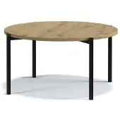 EURO-MEBLE Couchtisch SIGMA A, Kaffeetisch, Beistelltisch, Tisch [Eiche Artisan]
