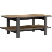 Freiraum Couchtisch "Leokadia" in Uni Wolfram Grau / Artisan Eiche. Abmessungen (BxHxT) 110x45,5x60 cm