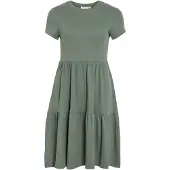 Vila Vihollie Kurzärmeliges Maxikleid