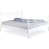 Bed Box Metallbett Sara – 100 x 220 cm / weiß