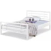 Bed Box Metallbett Lola – 180 x 210 cm / weiß