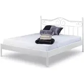 Bed Box Metallbett Alessia – 140 x 200 cm / weiß