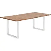 Woodkings Esstisch Bullwer Akazie weiss 140x90 cm