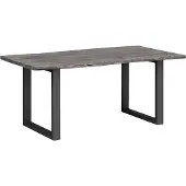 Woodkings Esstisch Bullwer Grau schwarz 230x100 cm