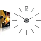ModernClock , wanduhr grau groß, Wanduhr, Carlo 75cm, Acrylglas, Wanduhr DIY