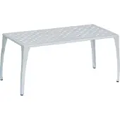 Inko Gartentisch Eden Alu-Guss weiß 90x46x44 cm Tisch Terrassentisch
