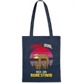 Eric Helmar Müller Urban Backwoods Ruhestand Faultier, Stofftasche, Farbe: Navy