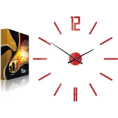 ModernClock , wanduhr rot, Wanduhr, Carlo 75cm, Acrylglas, Wanduhr DIY