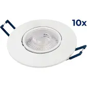 McShine LED-Einbauleuchte EL-313 4,5W 450Lumen 3000K warmweiß 10er-Pack