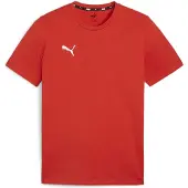Puma Trainingsshirt "TEAMGOAL CASUALS TEE" gerader Abschluss, Kurzarm, für Sportmode, Rundhalsausschnitt