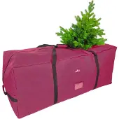 LAALU Premium Aufbewahrungstasche für Weihnachtsbaum, 120 × 50 × 50 cm, mit Reißverschluss, Schultergurt