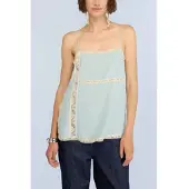Semicouture für Damen. S6SU60 Top Wintergrün (42), Lässig, Viskose, Ärmellos / Hosenträger