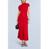 Semicouture für Damen. S6SQ14 Gwen Kleid braun (46), Lässig, Kurzarm