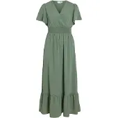 Vila Vimathilde Kurzärmeliges Maxikleid